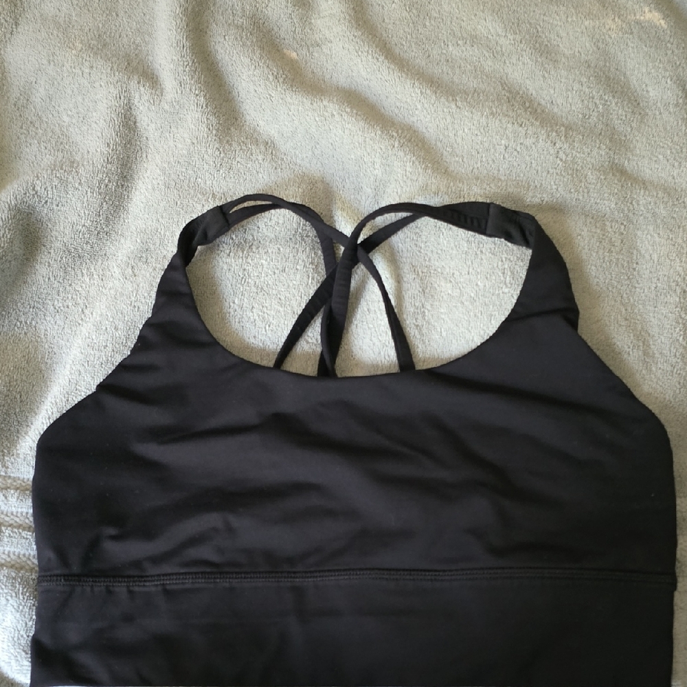 Lululemon Athletica Black Strappy Sports Bra